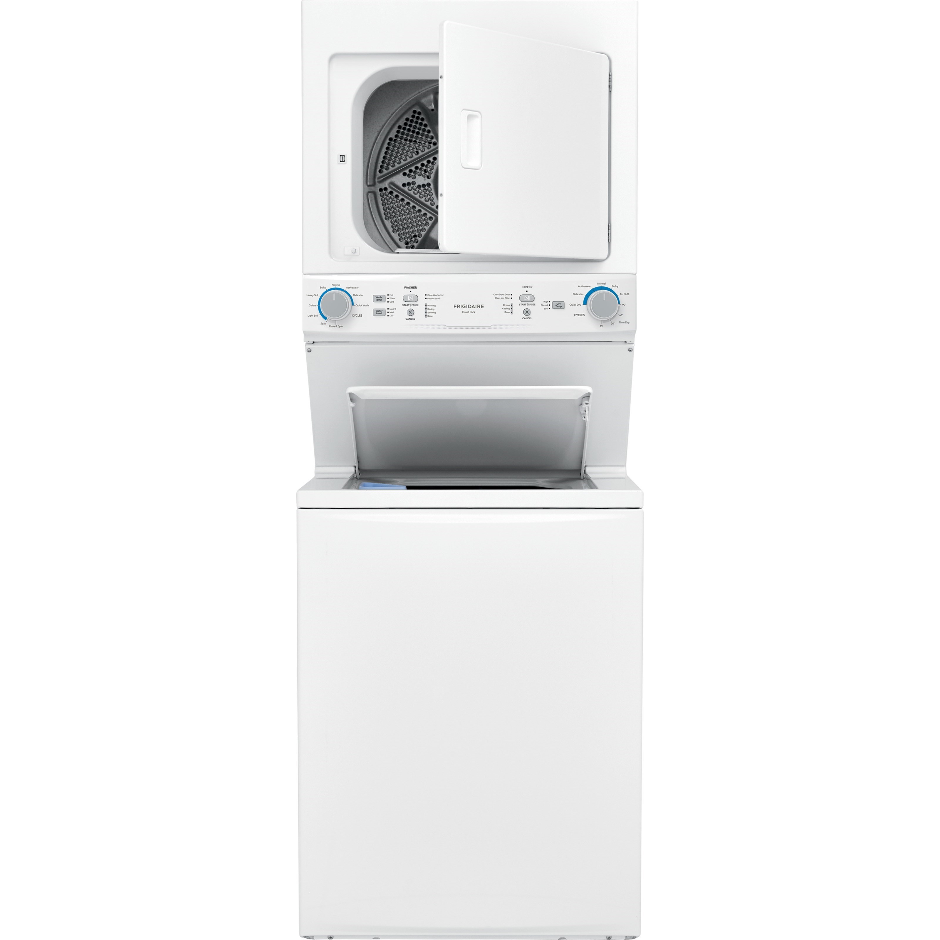 Frigidaire washer shop dryer stacked